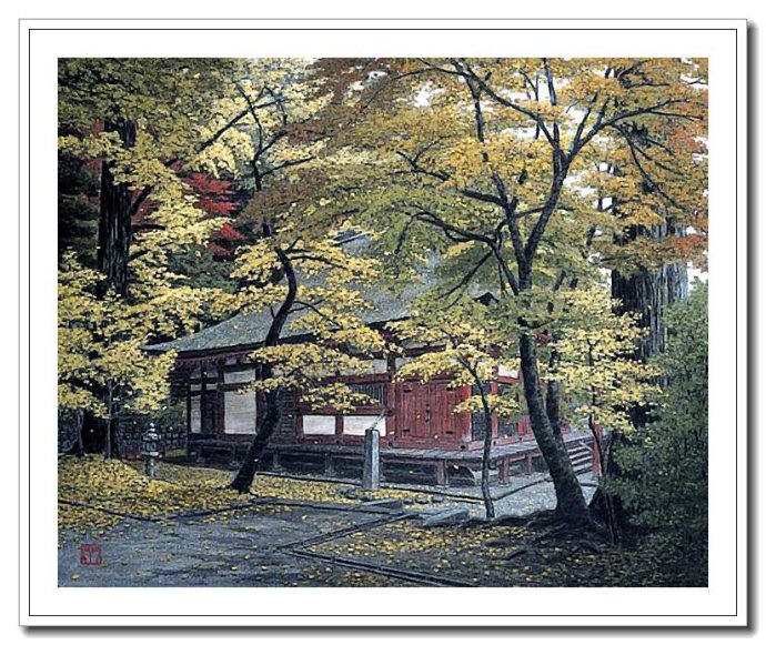 小央美:宁静世界 -- 日本画家风景画作品赏析