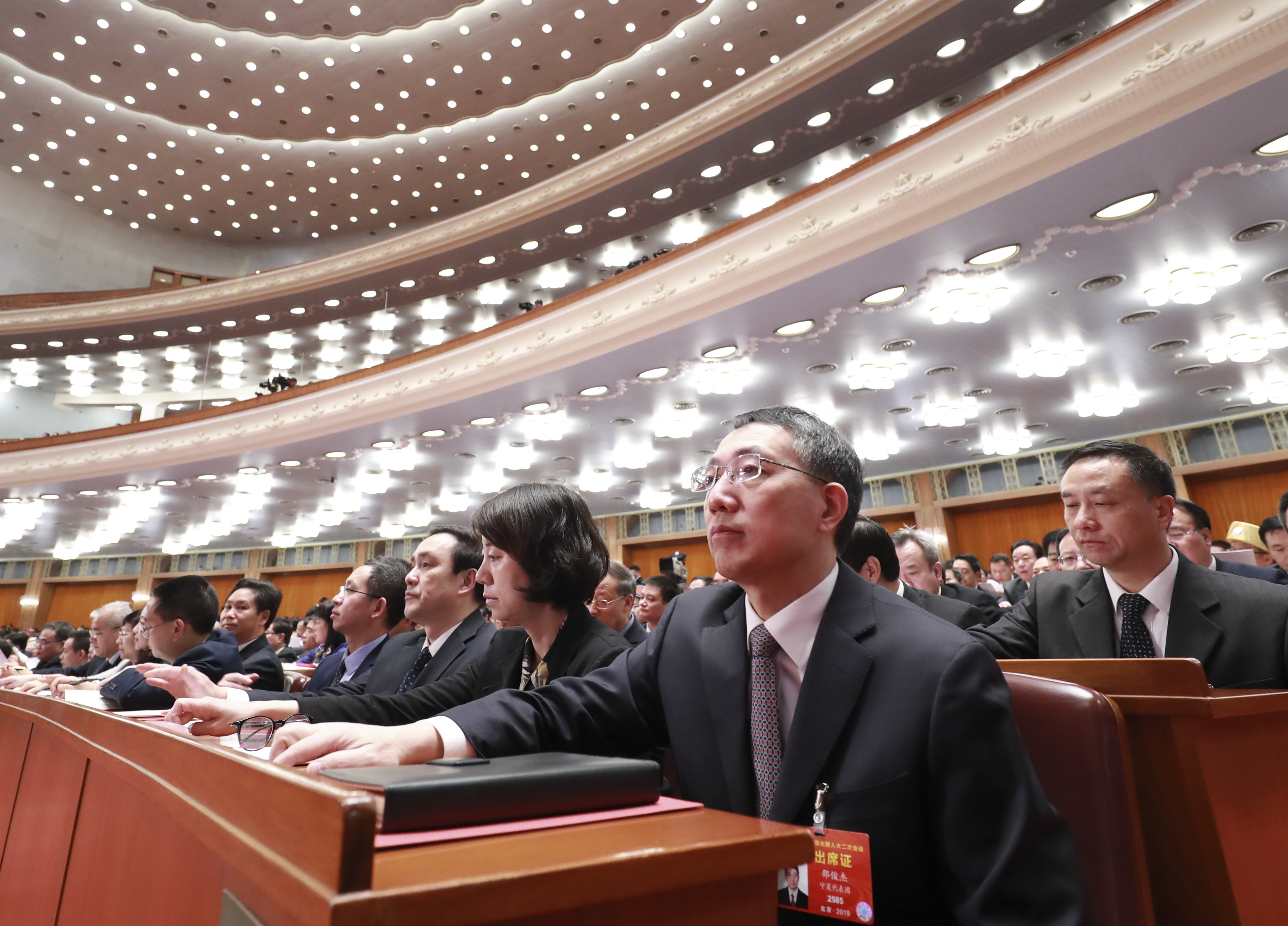 3月15日,第十三届全国人民代表大会第二次会议在北京人民大会堂举行