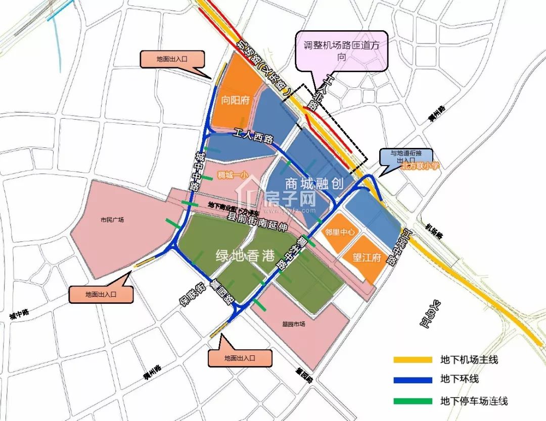 机场路将建地下隧道,下穿市中心~图片奉上_义乌