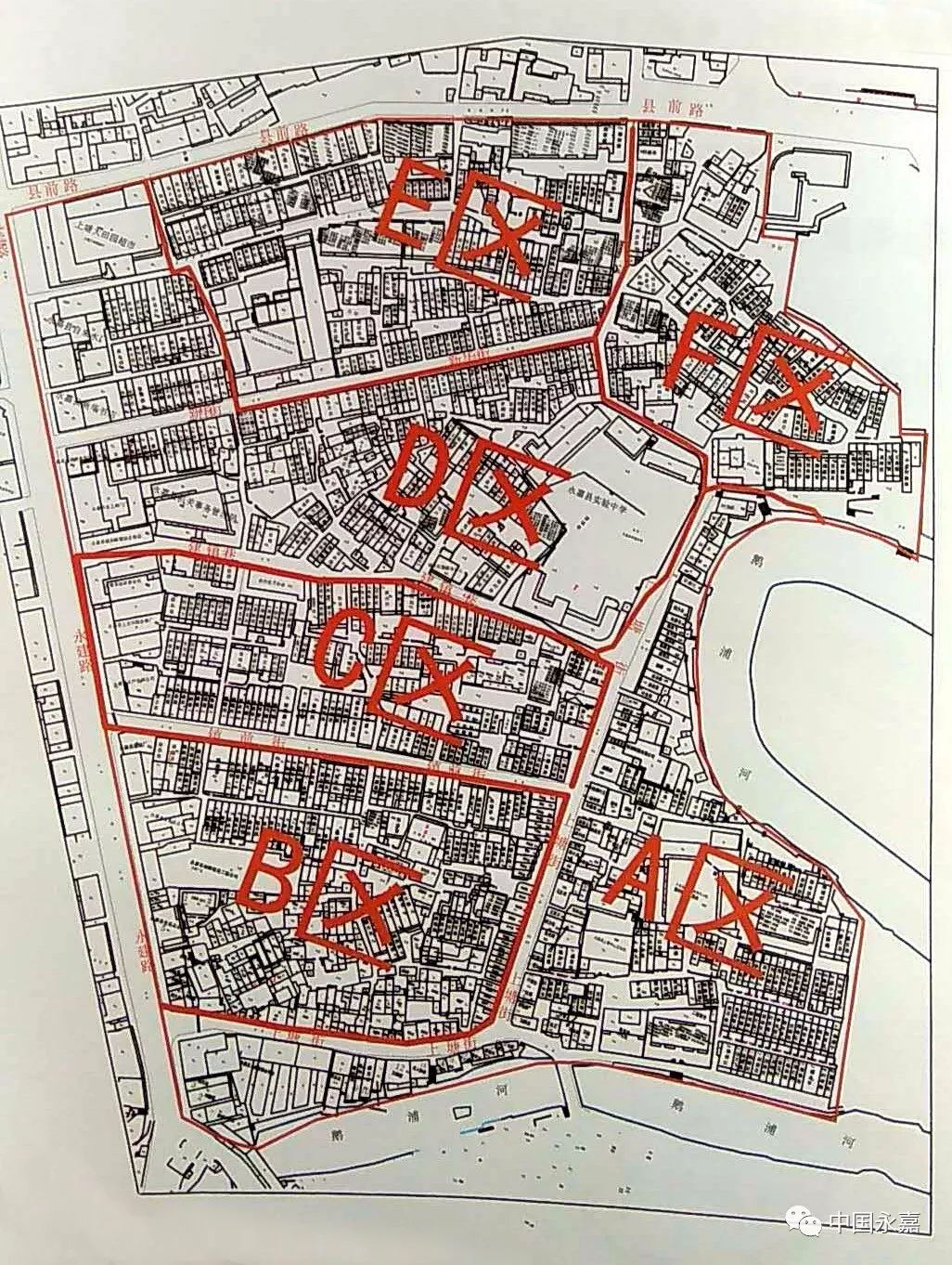 县城老城区城中村改造一期:5月份拆完abc区块,即将启动def区块腾空