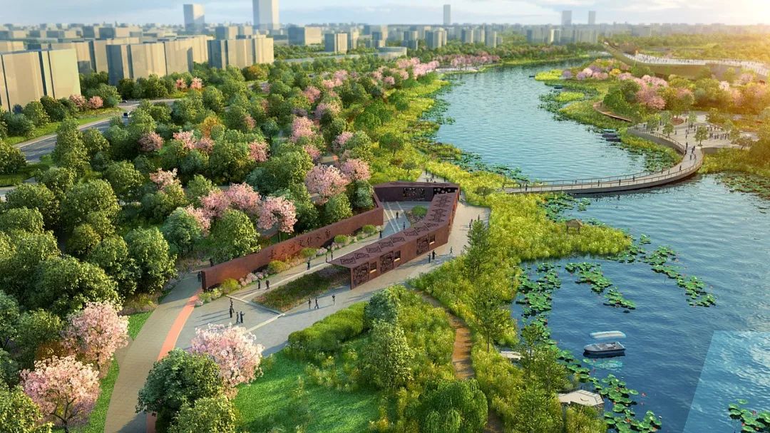 投资约20亿,设计9大景区 菏泽赵王河下游湿地景观工程开工建设