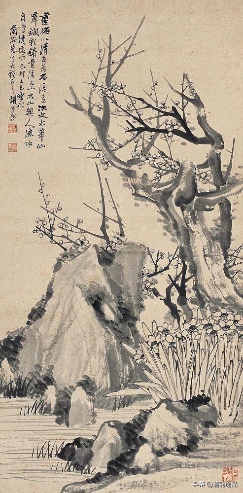 近代著名画家胡公寿山水作品欣赏