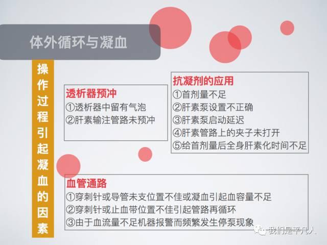 抗凝剂的应用:首剂不足多发于新的患者,下机后观察透析器的凝血等级