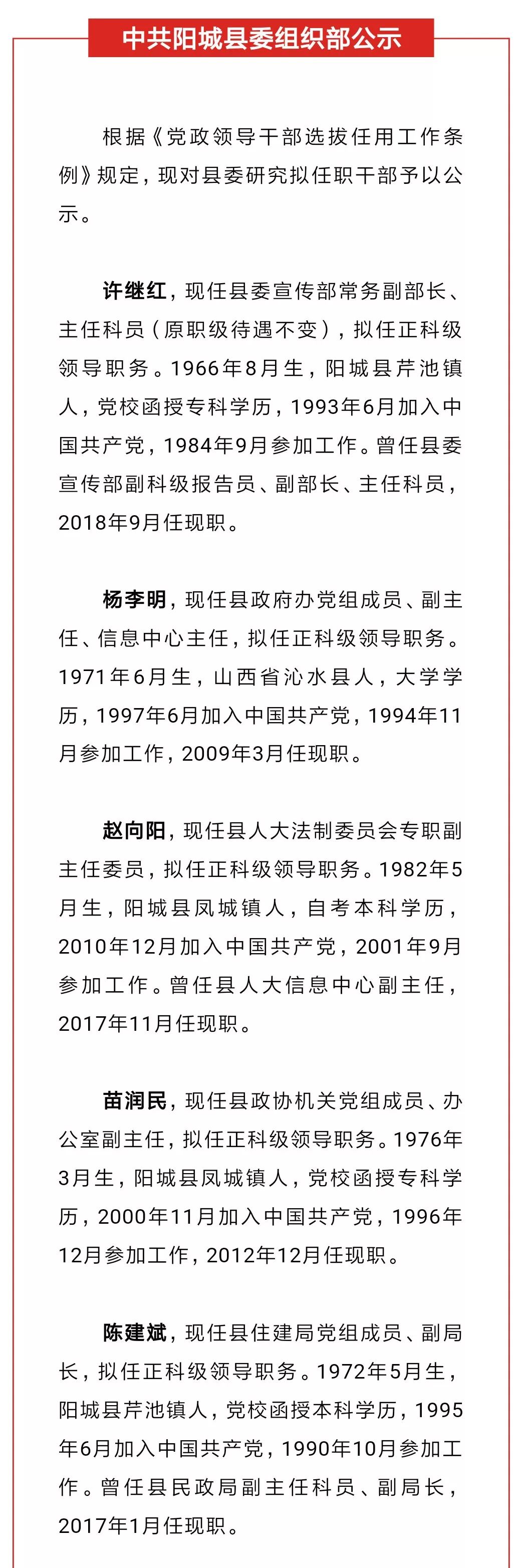 【关注】晋城又有21名干部将被提拔!