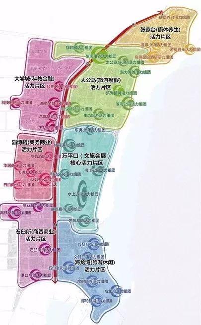 42平方公里的日照中央活力区,北起山海天的张家台渔港,南到海龙湾,西