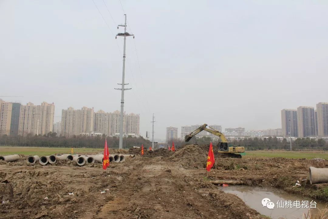 仙桃多条城市道路正在建设中!