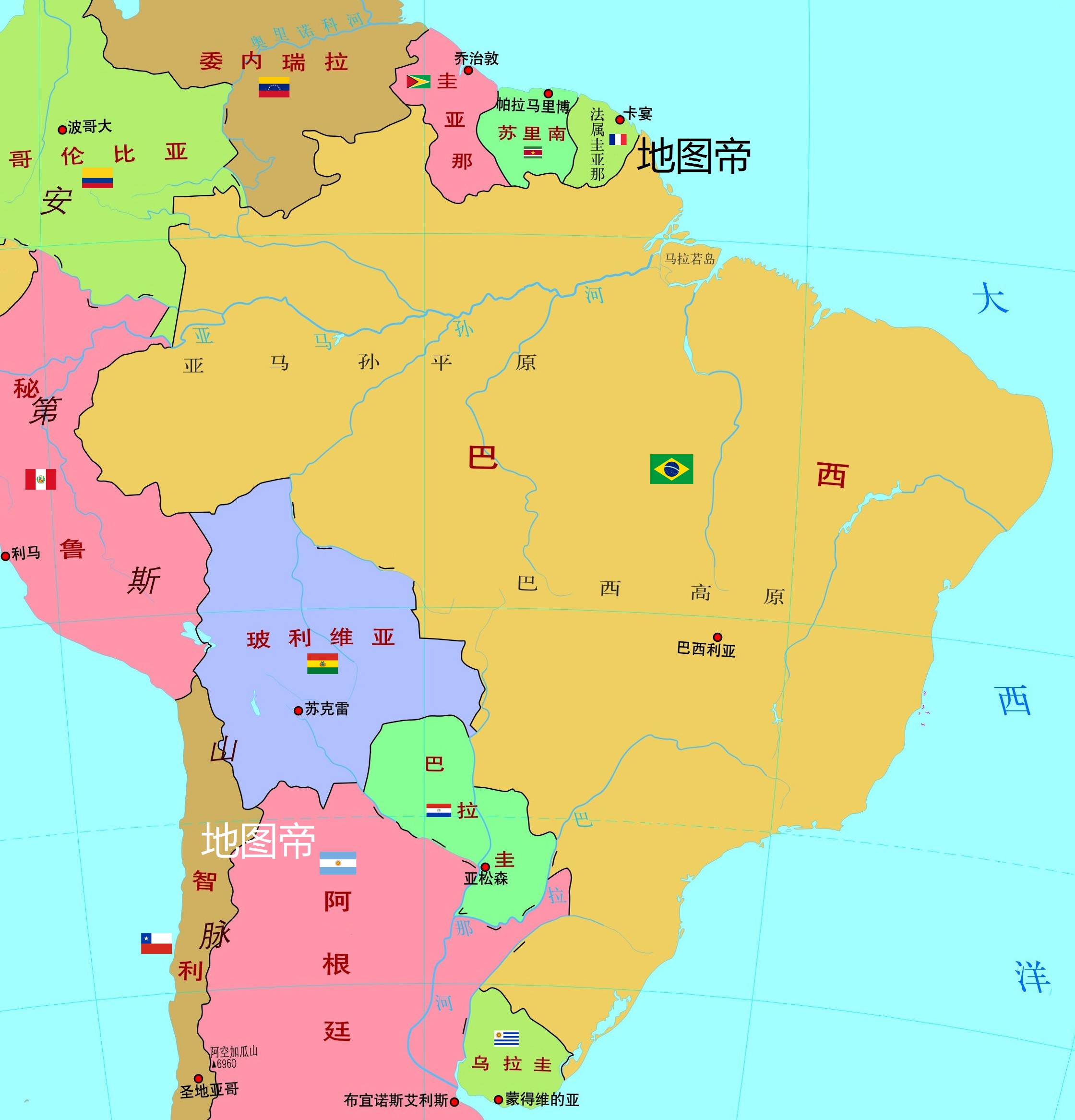 巴西圣保罗州地图图片