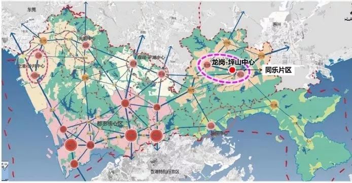 深圳将有东部高铁新城!规划12.7平方公里,划分这4大片