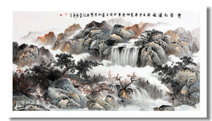 意简神清 -- 中国画家马国立山水画作品赏析