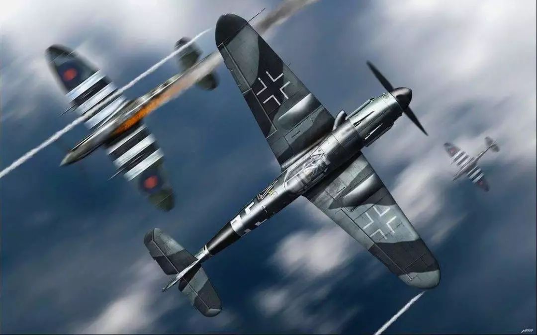 二战德军bf109战机装备奔驰发动机取得惊人战果!