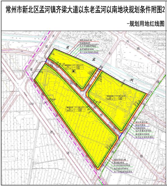 对常州市新北区孟河镇齐梁大道以东老孟河以南地块规划条件批后公示