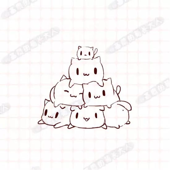叠叠猫下边我们一起来学习其他的简笔画吧!