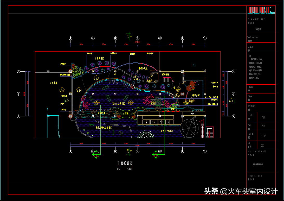 少见的设计——儿童水上乐园设计cad施工图纸 效果图