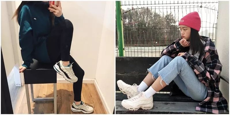 air max97怎么搭裤子_女生尿裤子