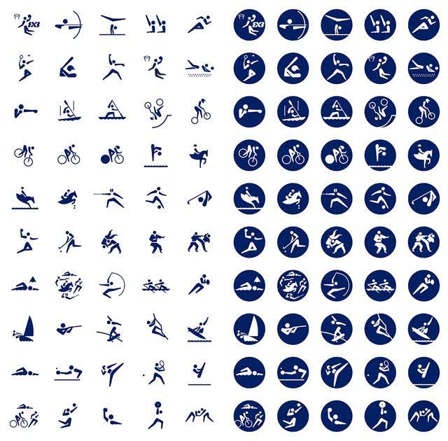 奥运会体育图标_奥运会体育图标简笔画