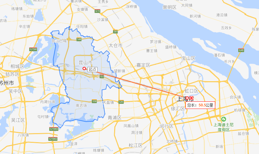 嘉兴到上海多少公里