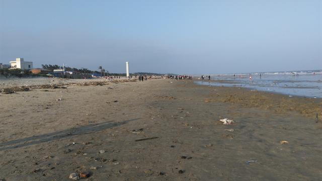 湛江吴阳海边实拍,到一个长长的原生态沙滩去走走