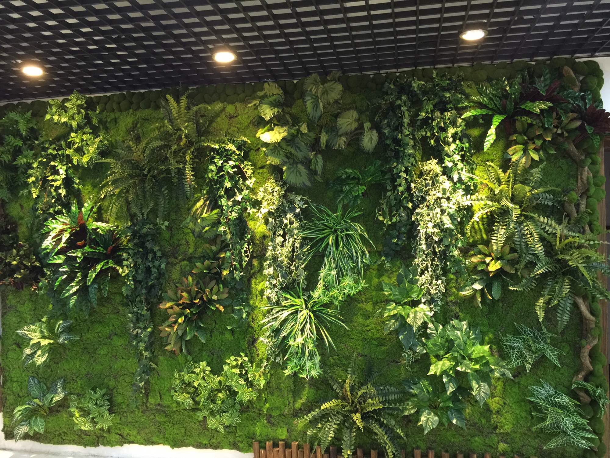 圣缘景观仿真植物墙|越南chic-land层级绿植酒店_装饰