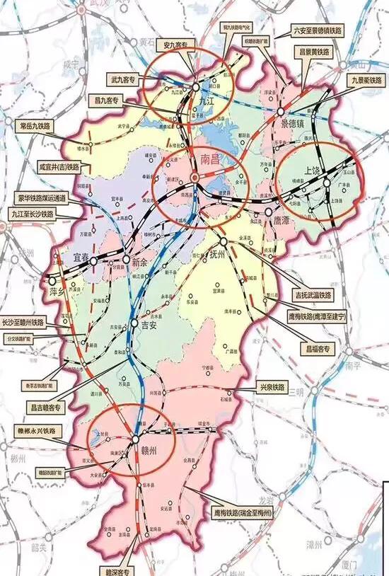 江西省地处内陆地区,如何看待江西省整体的高铁规划?