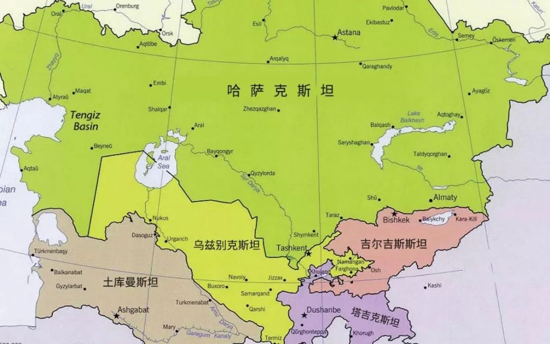 苏联切割机:哈萨克斯坦与乌兹别克斯坦间,为何有一段直线国界?_中亚
