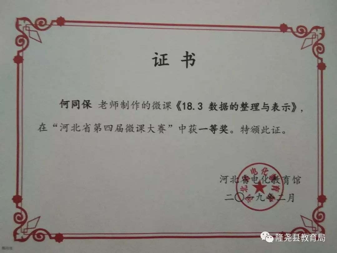 我县教师在省级微课大赛中获奖