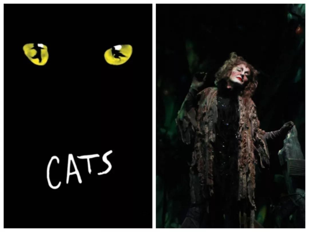 memory原唱elaine paige,剧中出演grizabella(右)