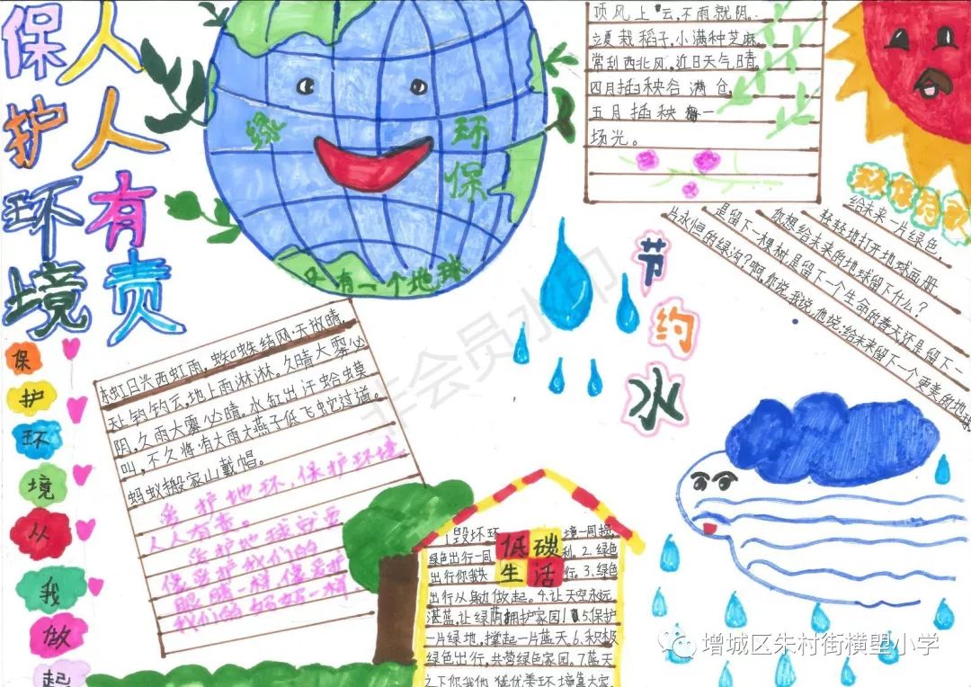 23世界气象日 | 朱村街横塱小学学生手抄报作品展示