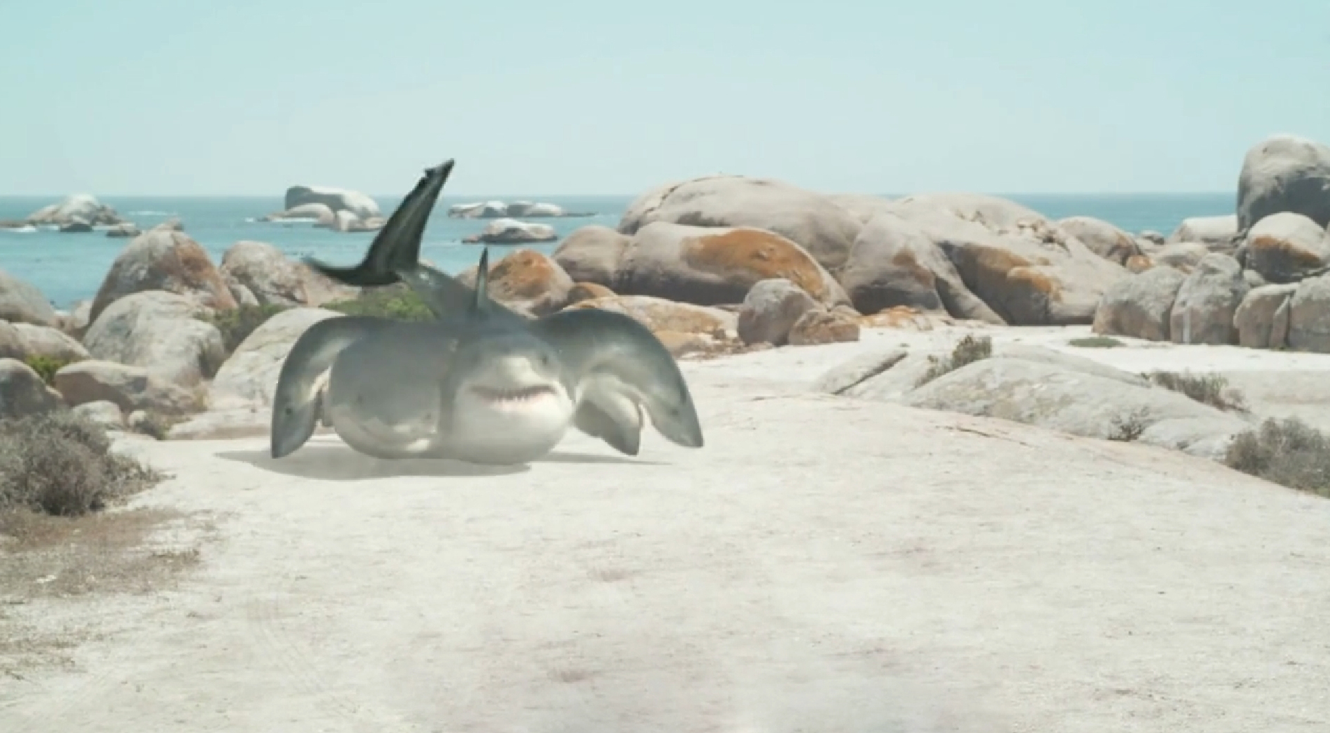 这部电影里的鲨鱼用头走路导演的脑洞真是太大了