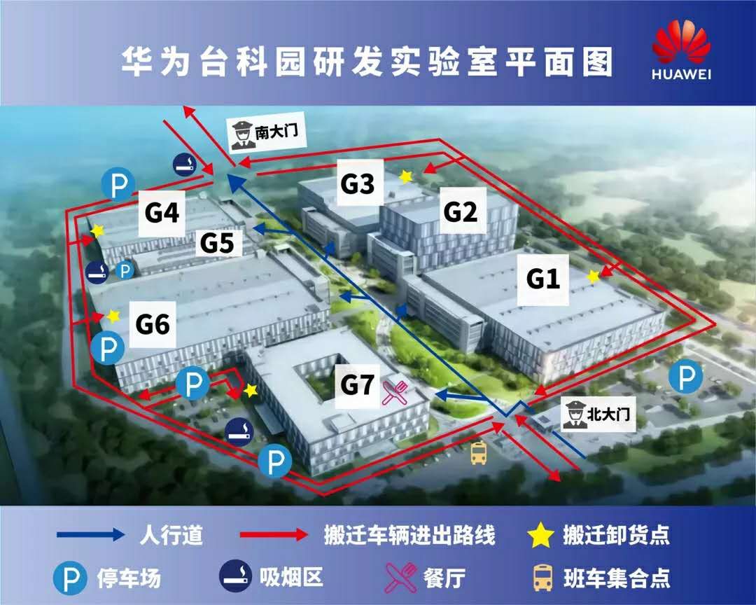 又有一批华为人进驻松山湖华为研发实验室工作,还是搞5g的