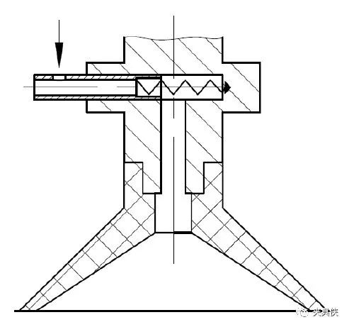 挤压式吸盘结构图