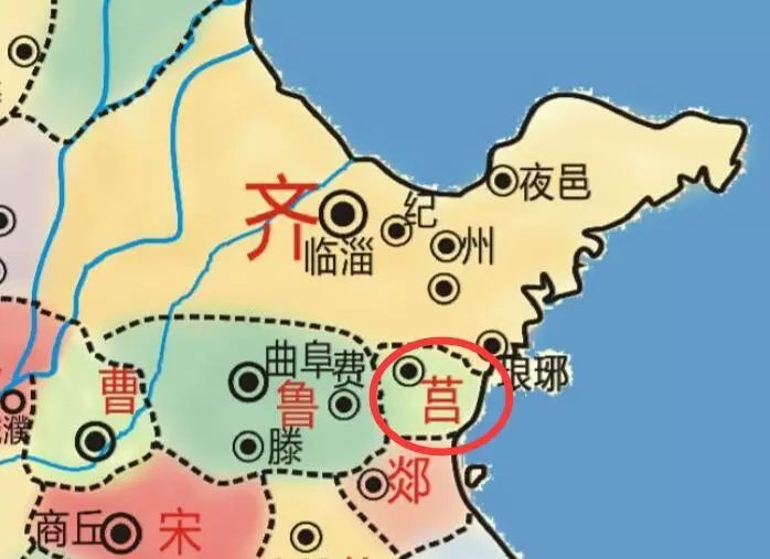 莒国 建国于公元前1046年 亡于公元前431年 顾栋高的《春秋大事表》中