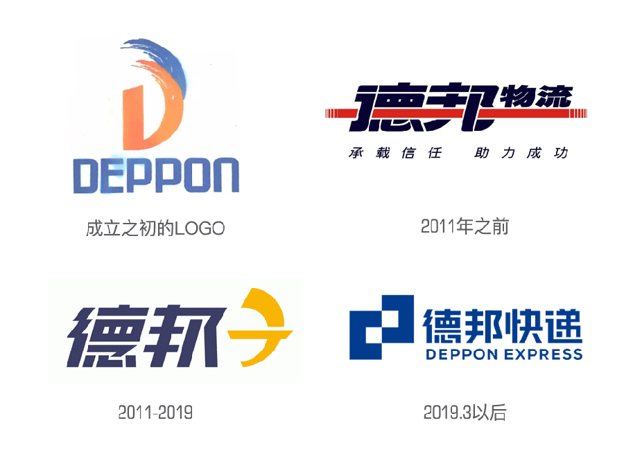 logofree从德邦快递更新logo我们来看logo历史演变