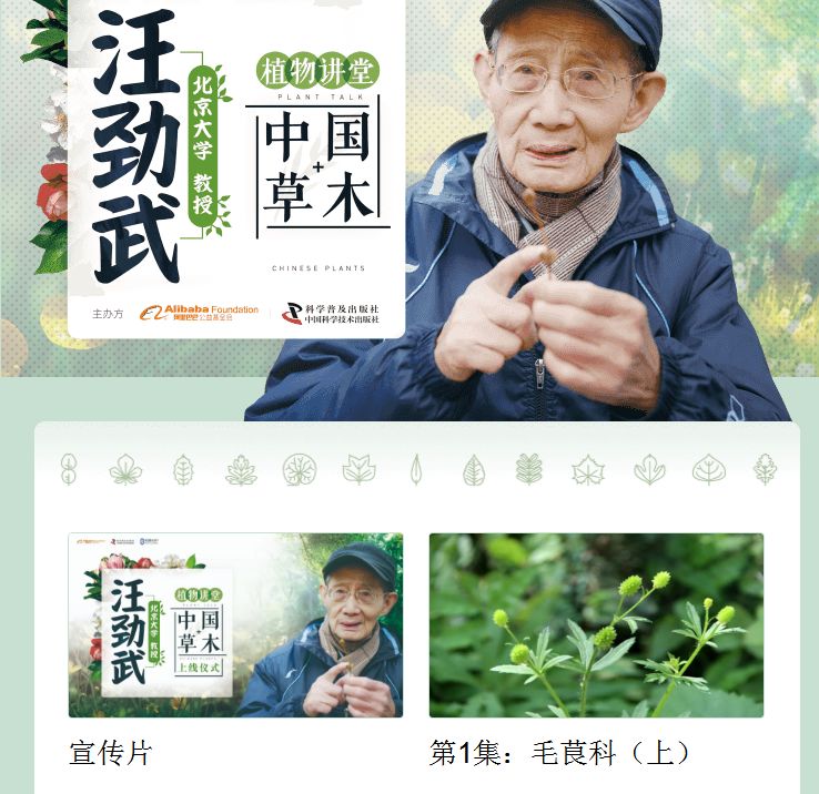 "90后"老教授汪劲武出镜晒"中国植物"