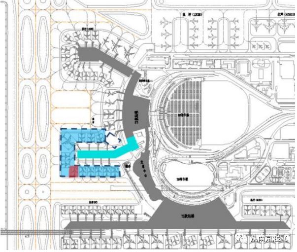 南京机场t1南指廊工程解开面纱