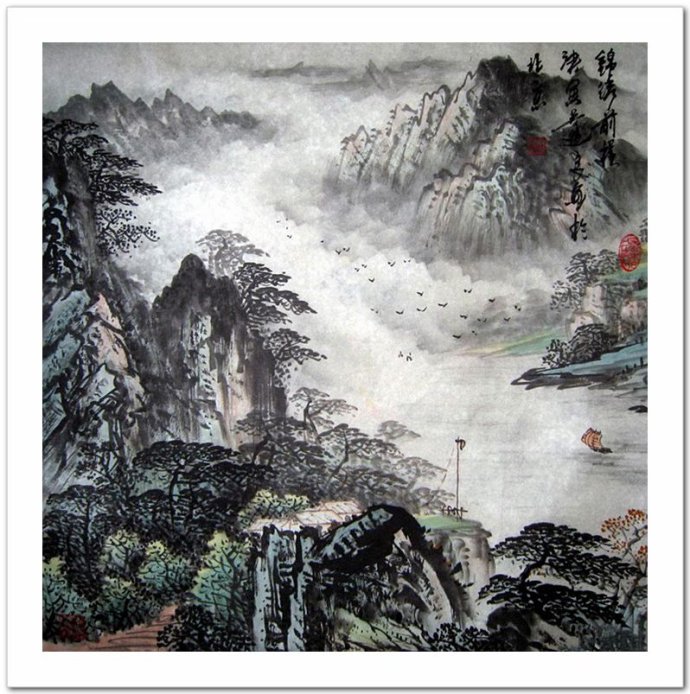 恢弘壮美 -- 中国画家吴进良彩墨山水画作品赏析