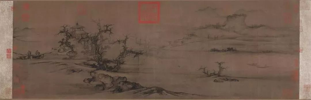 《林泉高致》中提出的"三远"构图法,他认为山水画有高远,深远,平远