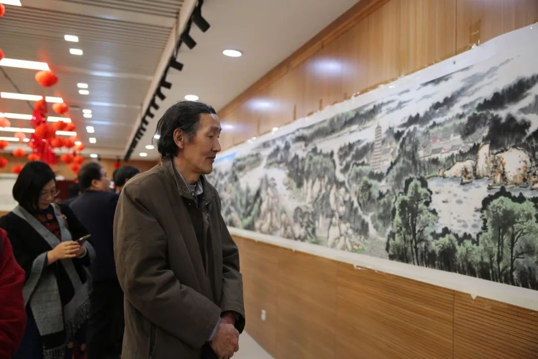 山建宁绘"古运春风"大运河长卷中国画作品展于3月24日在通州区图书馆