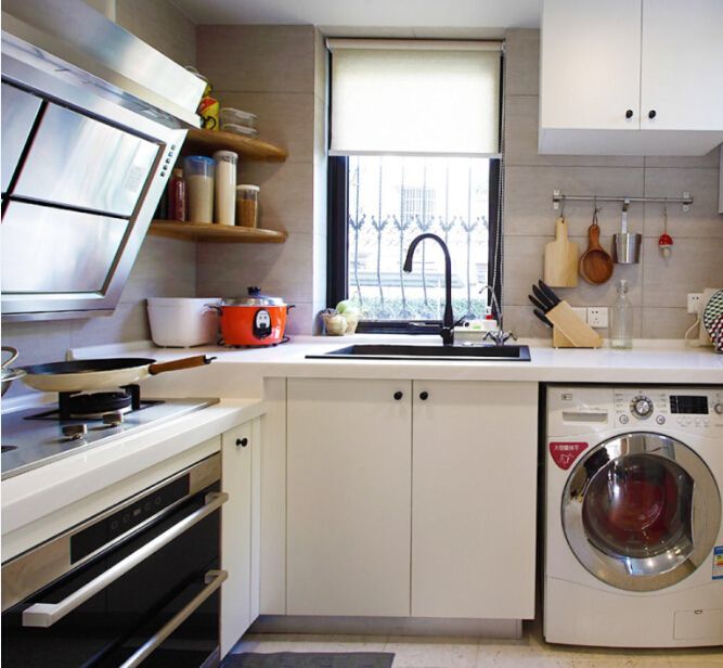 8,洗衣机:如果有的户型是可以把洗衣机放在厨房的,那也要提前设计好