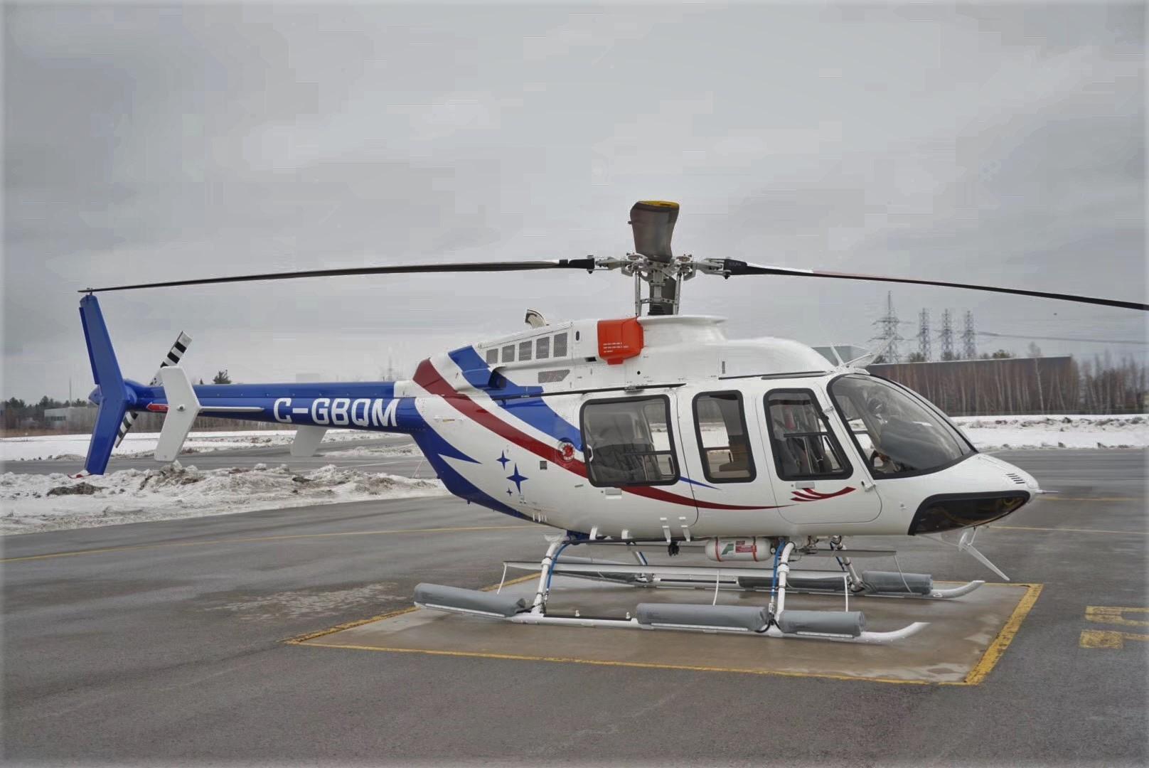 塔山通航率先展示全新贝尔407gxi直升机 搭载全新综合航电系统