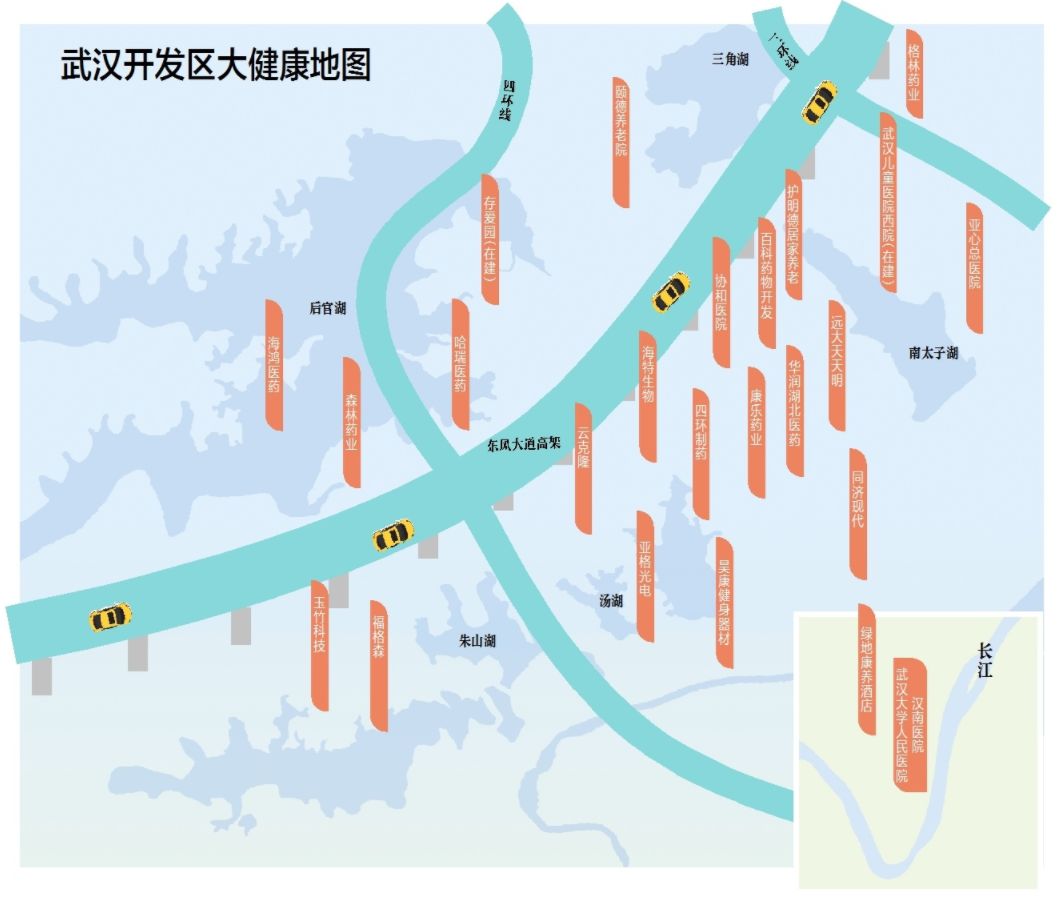 武汉开发区大健康地图