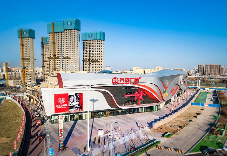 天津塘沽万达广场鸟瞰实景