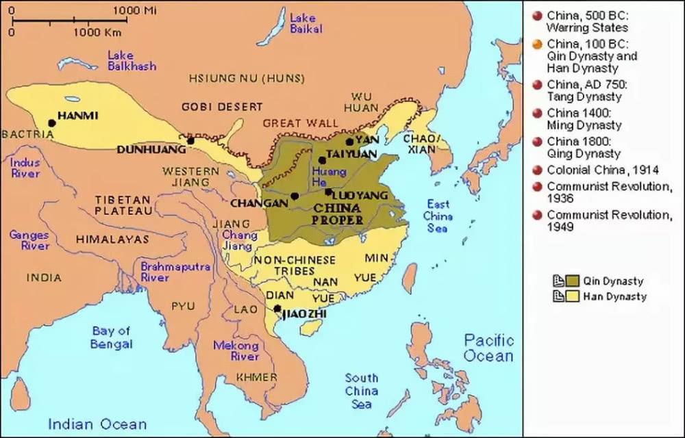 秦朝和汉朝人口_秦朝人口分布图(3)