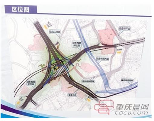 蚂蟥梁立交改造启动建新西路西段拓宽成双向8车道