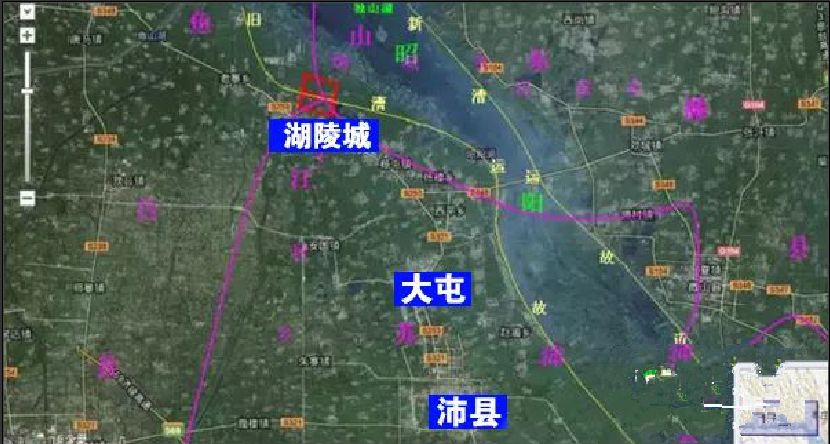 湖陵城遗址位于沛县龙固镇三里庙村,前程子村,龙东村,山东微山县张楼