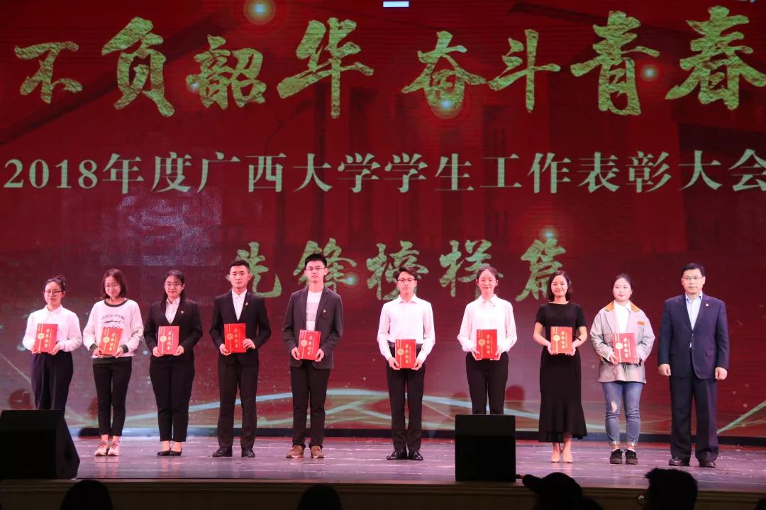 晚会我院部分师生获2018年度学生工作先进表彰