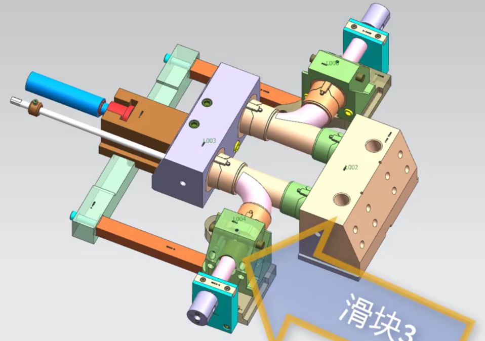 这套三通弯管的模具,如何脱模?_设计