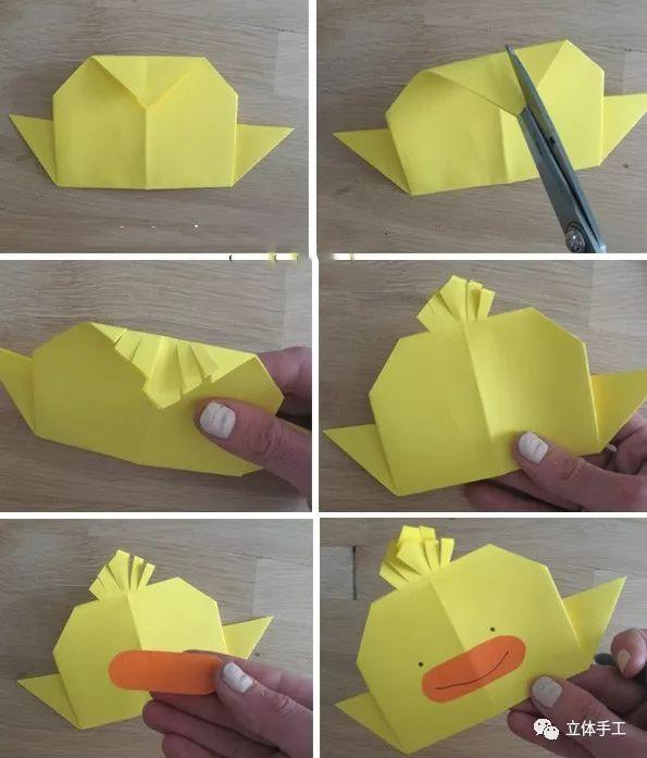 小鸡折纸还可以二次创作