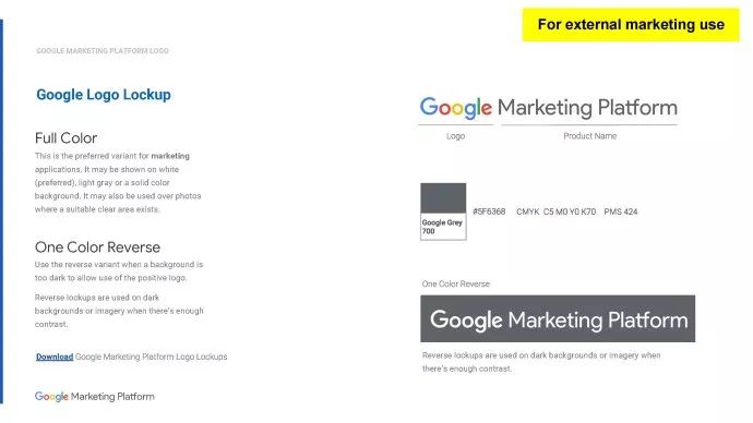 Google行銷平台googlemarketingplatform品牌VI手冊 科技 第6張