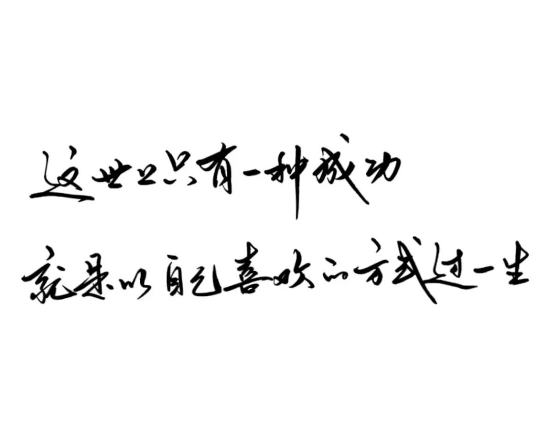 练字作业这世上只有一种成功就是以自己喜欢的方式过一生