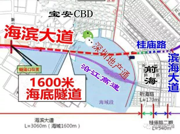 深圳竟有2条海底通道:滨海大道往西也下海了_隧道
